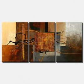 contemporary painting brown colors