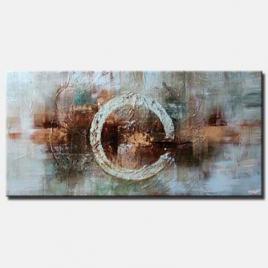 contemporary soft painting circle large