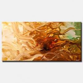 abstract waves in rusty brown colors soft