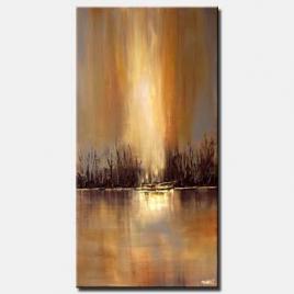 river meadow vertical painting