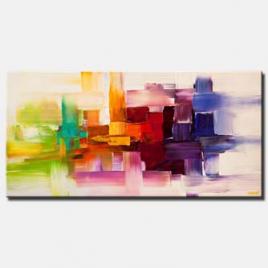 colorful modern abstract art textured painting