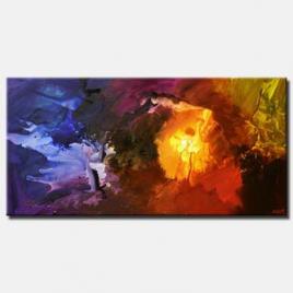 canvas print of colorful modern abstract painting