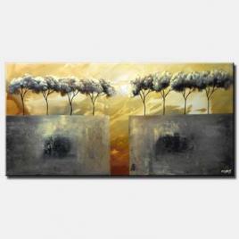 canvas print of abstract landscape painting