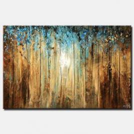 canvas print of dense forest 