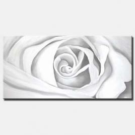 canvas print of white rose
