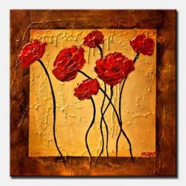 canvas print of red roses