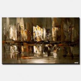 canvas print of abstract skyscrapers