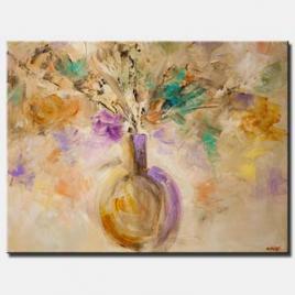 soft pastel colors floral painting modern abstract art