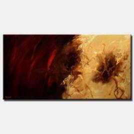 red modern abstract painting