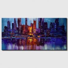 canvas print of enormous contemporary abstract painting