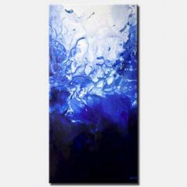 blue abstract painting home decor