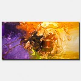 canvas print of original colorful abstract painting home decor art deco