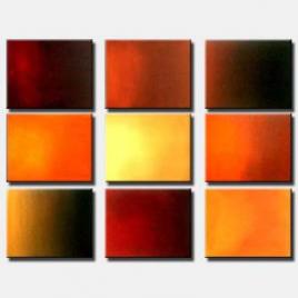multi panel solid color canvases