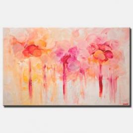 canvas print of colorful floral painting home decor