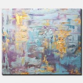 baby blue textured abstract painting