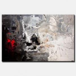 canvas print of black white abstract art