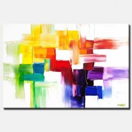 canvas print of modern colorful abstract painting