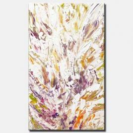 modern floral abstract painting palette knife