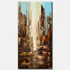city view abstract painting