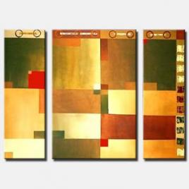 triptych canvas squares art
