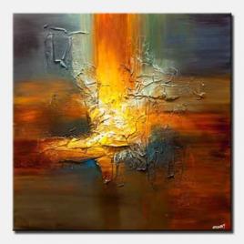 canvas print of modern texture abstract art palette knife painting
