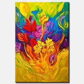 huge colorful abstract painting