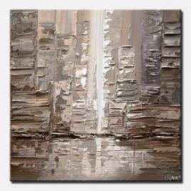 canvas print of contemporary abstract city painting
