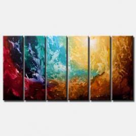 canvas print of earth abstract art huge painting
