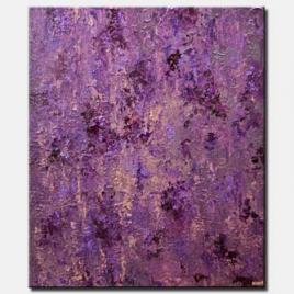 canvas print of modern purple textured abstract art