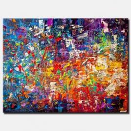 canvas print of modern colorful abstract art