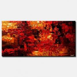 canvas print of red abstract art