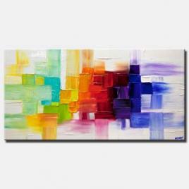 canvas print of modern abstract art on canvas