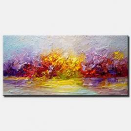 colorful modern landscape abstract art