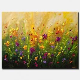 blossom colorful flowers painting
