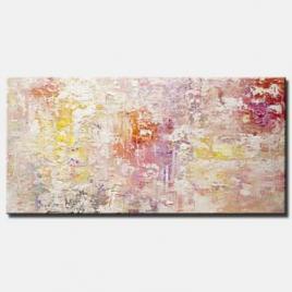 canvas print of modern textured white abstract art
