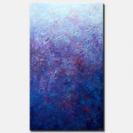 canvas print of modern blue textured abstract painting