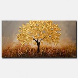 olive tree painting gold abstract art