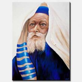 Rosh Hashanah painting Rabi painting