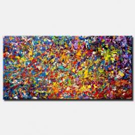 canvas print of modern-colorful-textured-abstract-art
