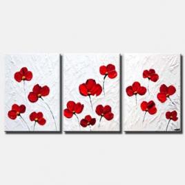 Poppies Abstract Art