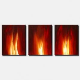 canvas print of paintings of flames