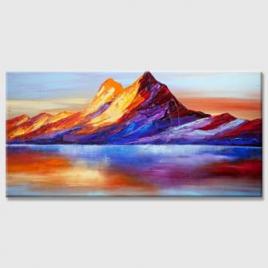 mountain abstract painting