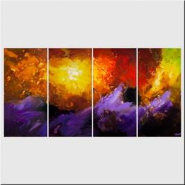 modern colorful splash abstract painting