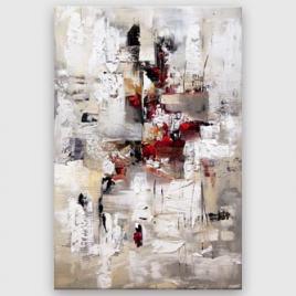 modern large abstract painting soft colors