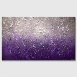 modern textured purple gray abstract painting