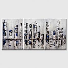 textured downtown abstract painting modern streets painting