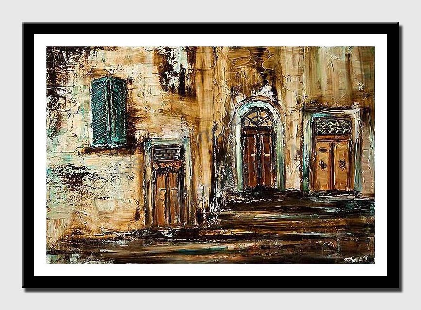 canvas print of typical street in jaffa