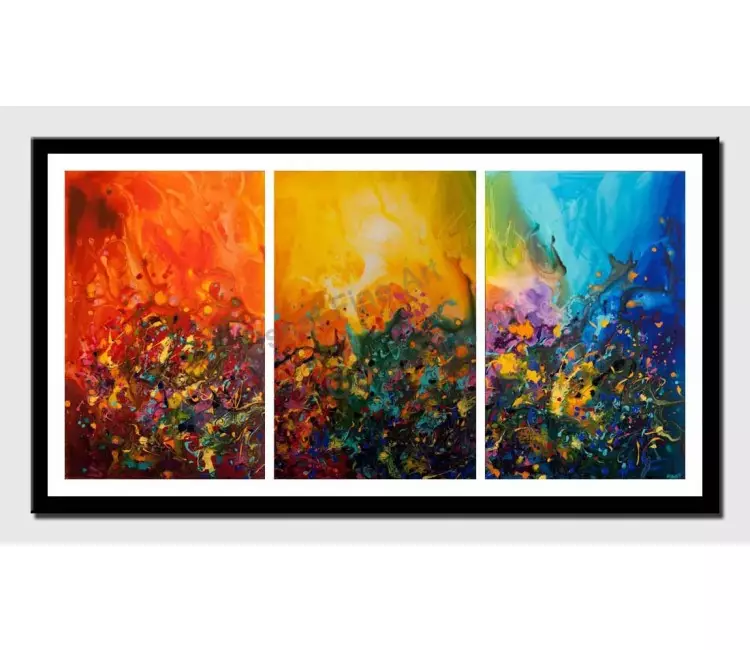posters on paper - canvas print of flowers all around