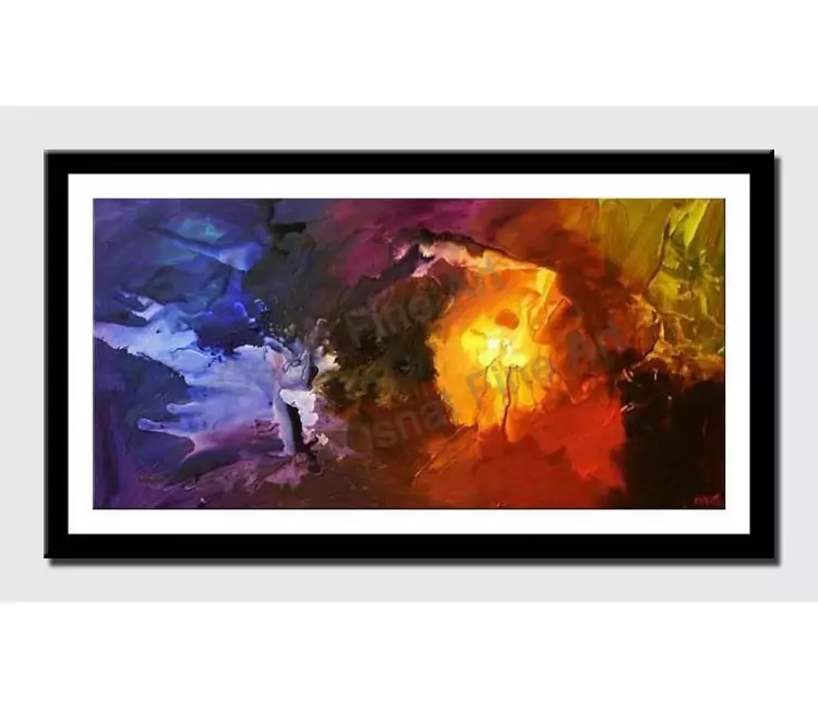 posters on paper - canvas print of colorful modern modern wall art by osnat tzadok