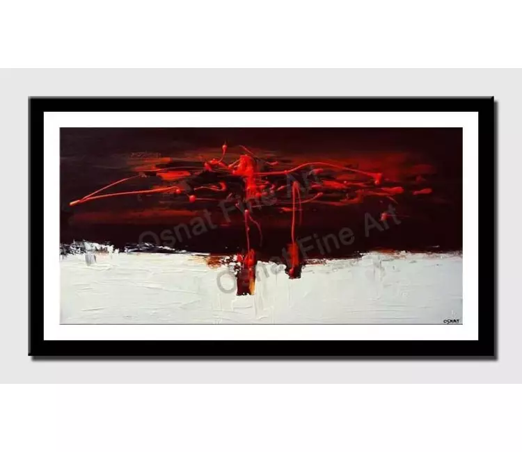 posters on paper - canvas print of red and white abstract decor